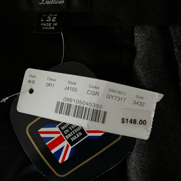 J.Crew Ludlow Slim Fit Unstructured Suit Pant in English-Wool Blend Twill - Picture 4 of 4